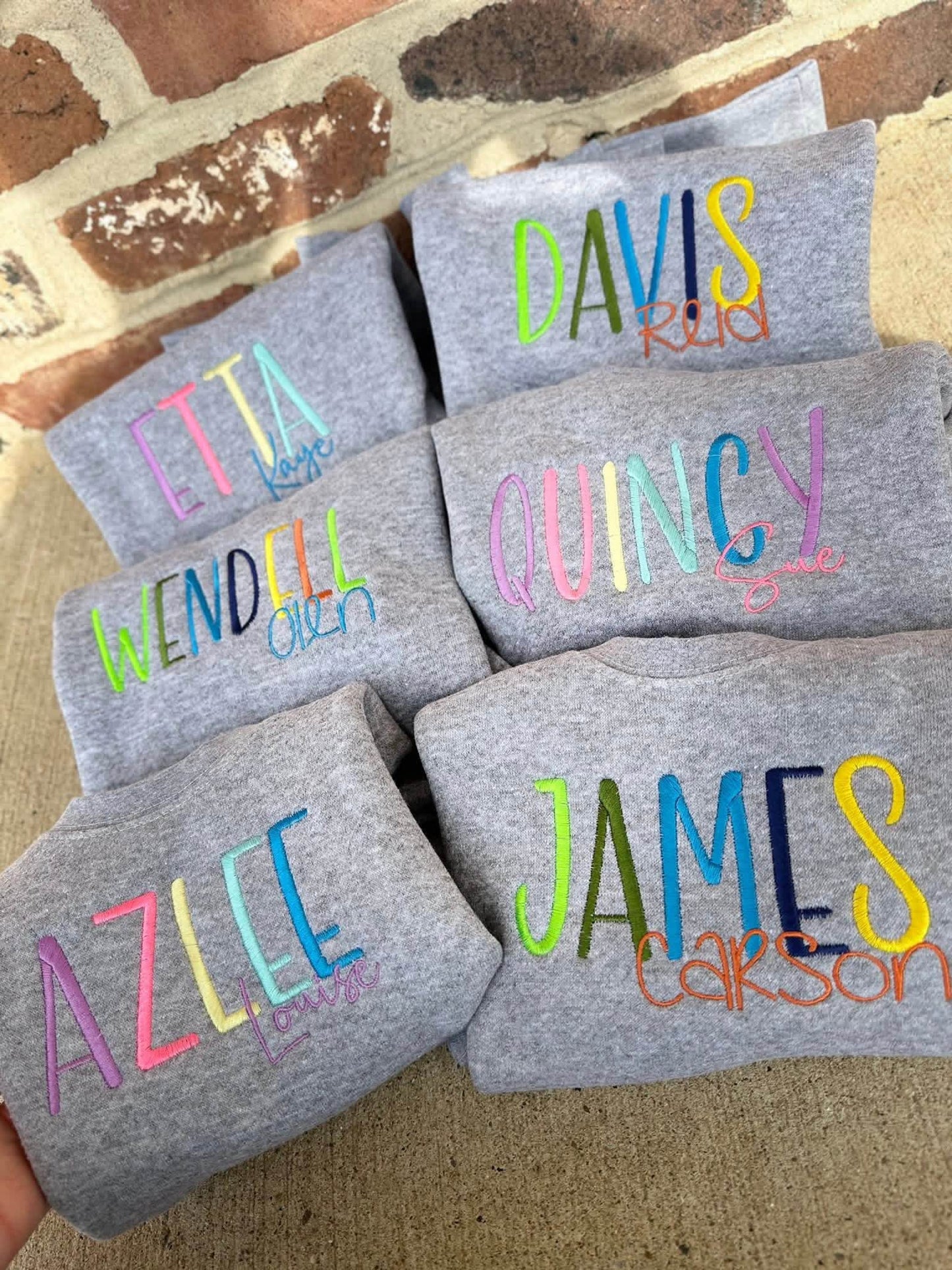 Name Sweatshirts - Late Sept Ship
