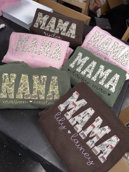 Applique Sweatshirt - Late April Ship