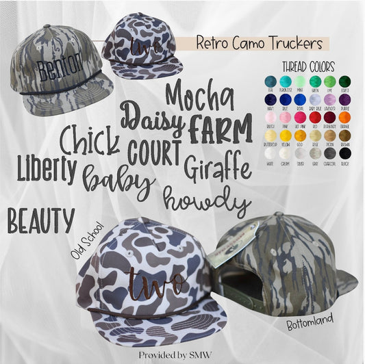 Retail Camo Rope Truckers - Early May Ship